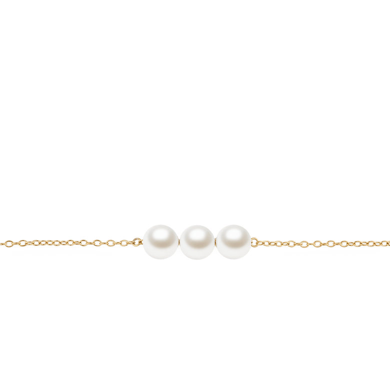 Pearl Trio Bracelet Gold