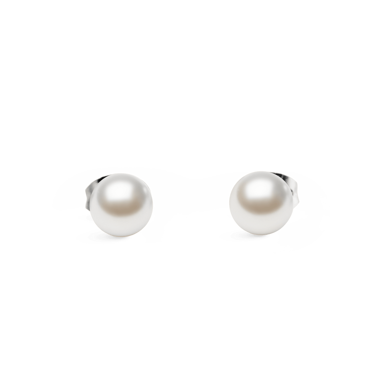 Pearl Stud Earring Silver