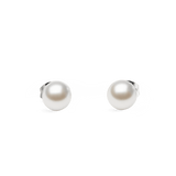 Pearl 銀色珍珠耳環