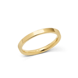 Line 2.5mm 拋光金色戒指