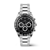Iconic Tachymeter 三珠鍊帶三眼計時黑色手錶