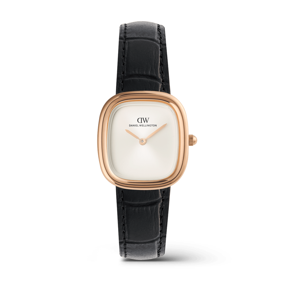 Margot Black Croc Rose Gold
