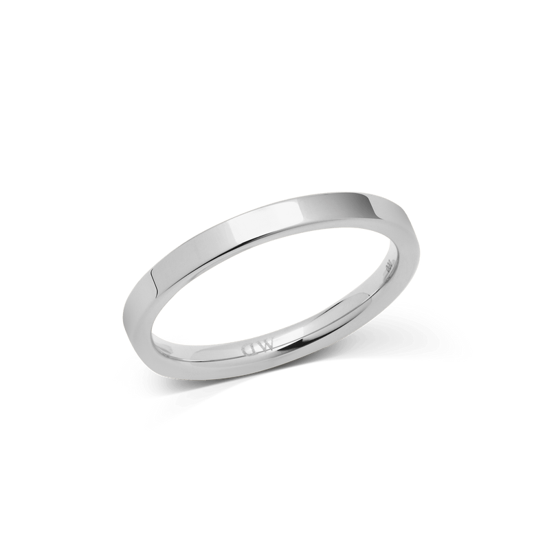 Line Ring Polished Silver 2.5mm